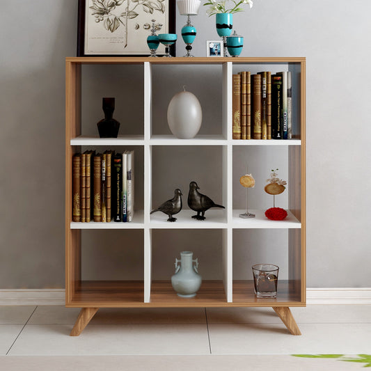 Vasto 9 Section Bookcase & Display Shelf