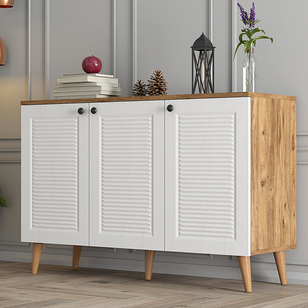 Colmar Sideboard with Shelf Modern Storage Cabinet Accent Console