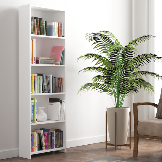 Delphi White Bookshelf – Elegant Storage Solution for Modern Homes