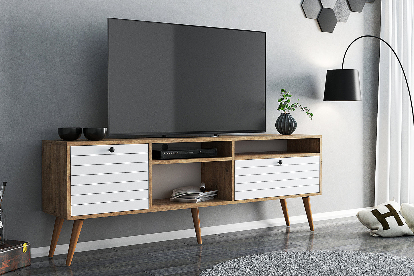 Carmona TV Stand & Media Console for TVs up to 80"
