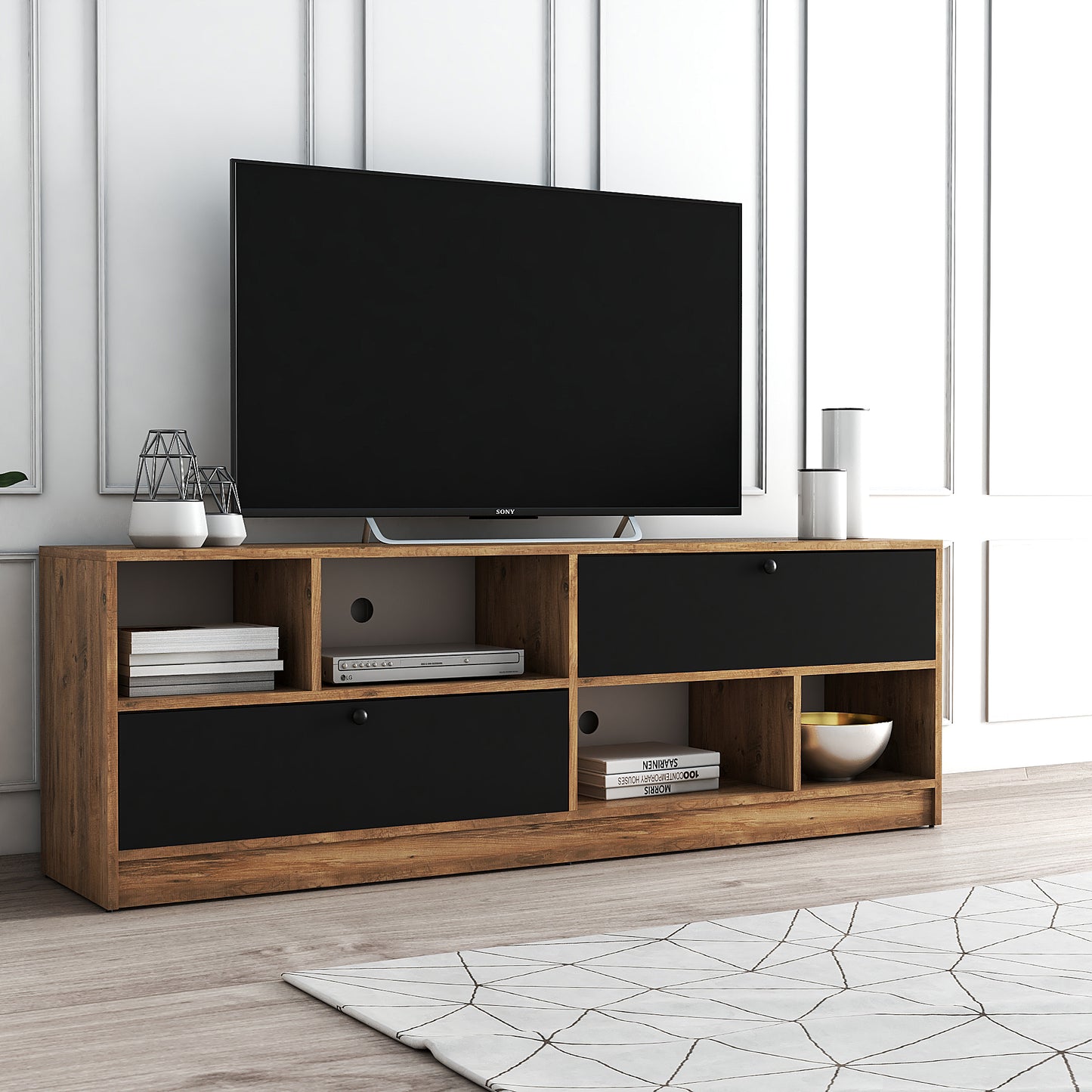 Parfine TV Stand & Media Console for TVs up to 80"